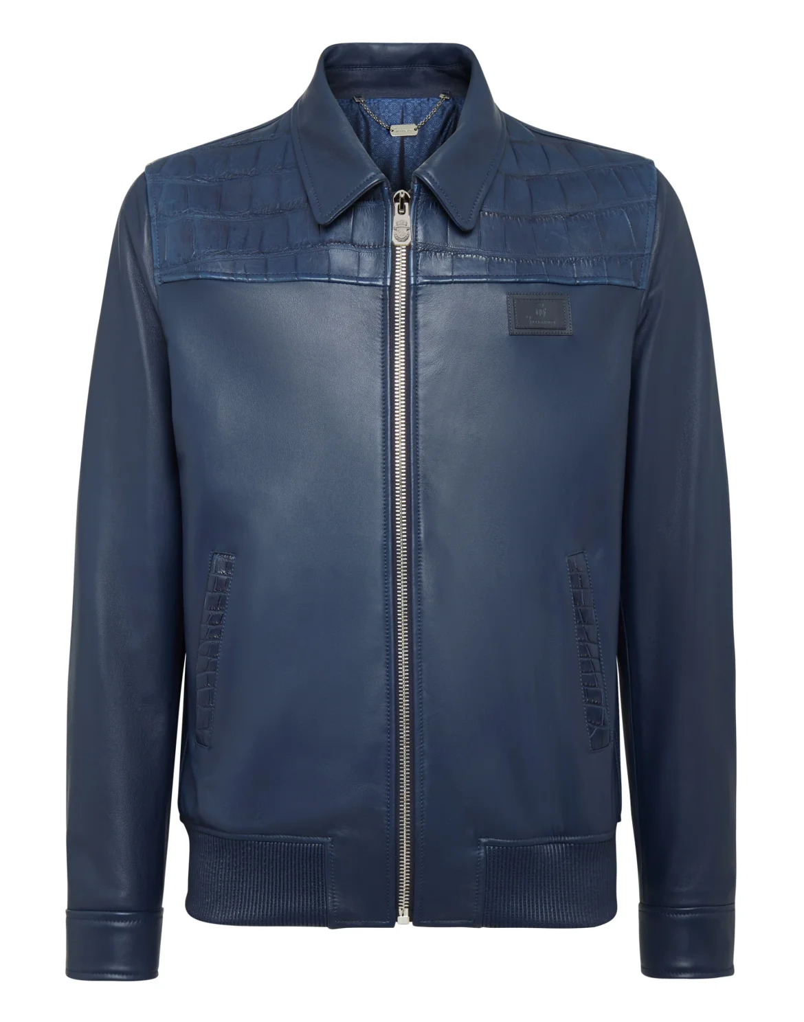 Leather Jacket Double B, цвет: Синий