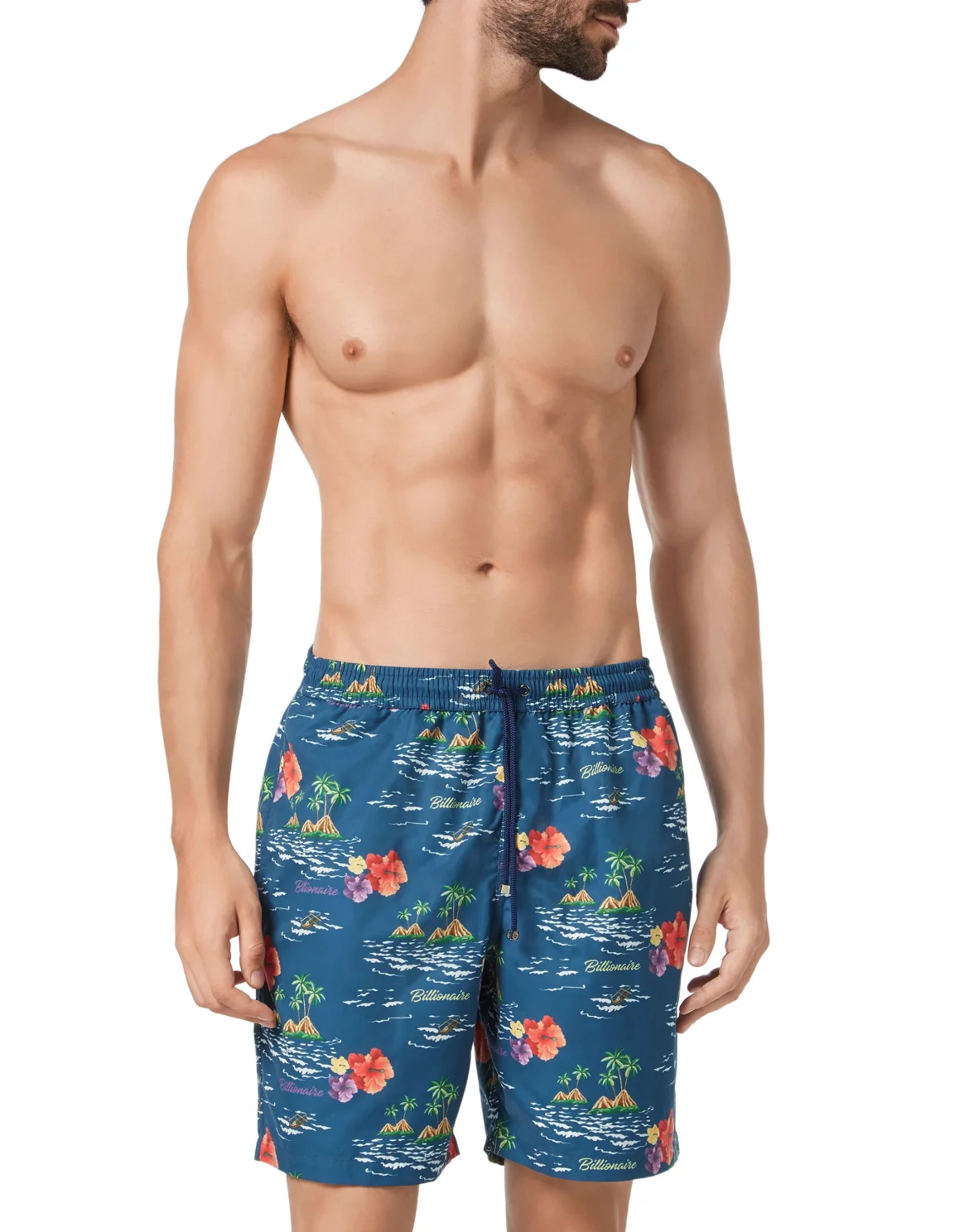 Beachwear Long Trousers Palms, цвет: Синий