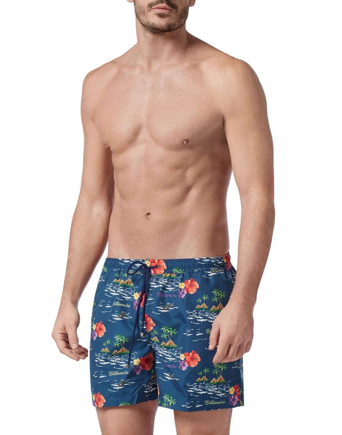 Beachwear Short Trousers Palms, цвет: Синий