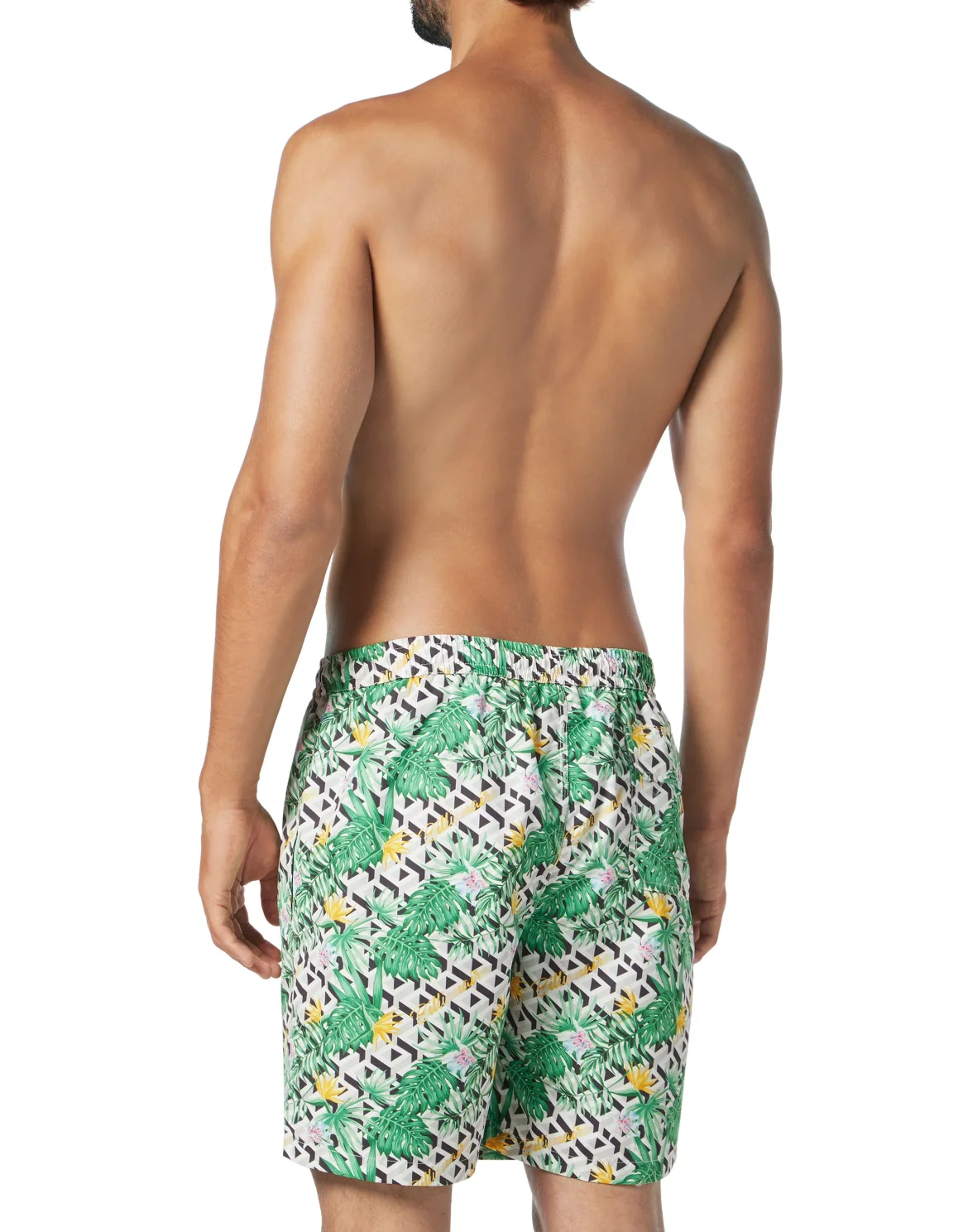 Beachwear Long Trousers Palms, цвет: Белый