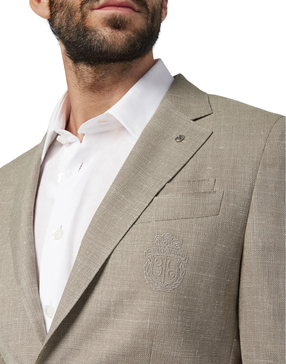 Blazer Super Slim Fit Crest, цвет: Коричневый