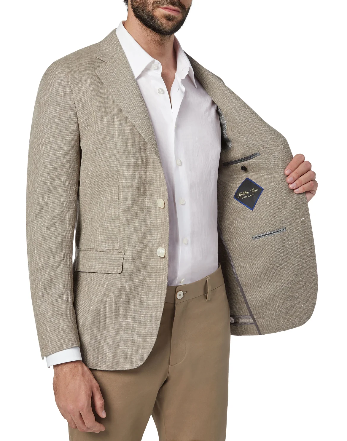Blazer Super Slim Fit Crest, цвет: Коричневый