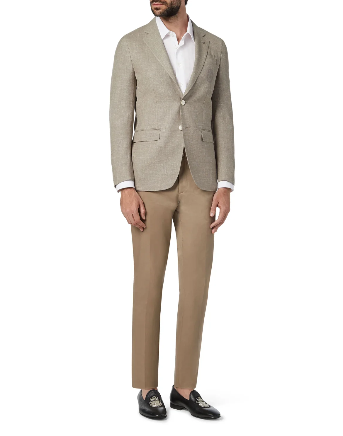 Blazer Super Slim Fit Crest, цвет: Коричневый