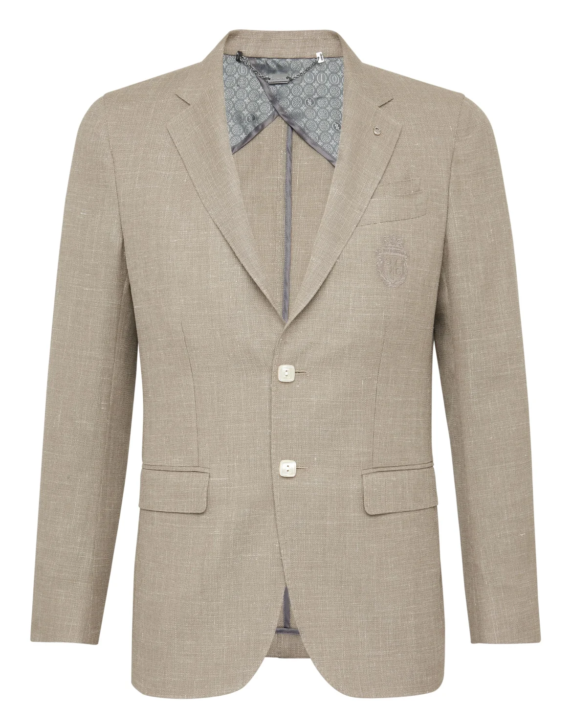 Blazer Super Slim Fit Crest, цвет: Коричневый
