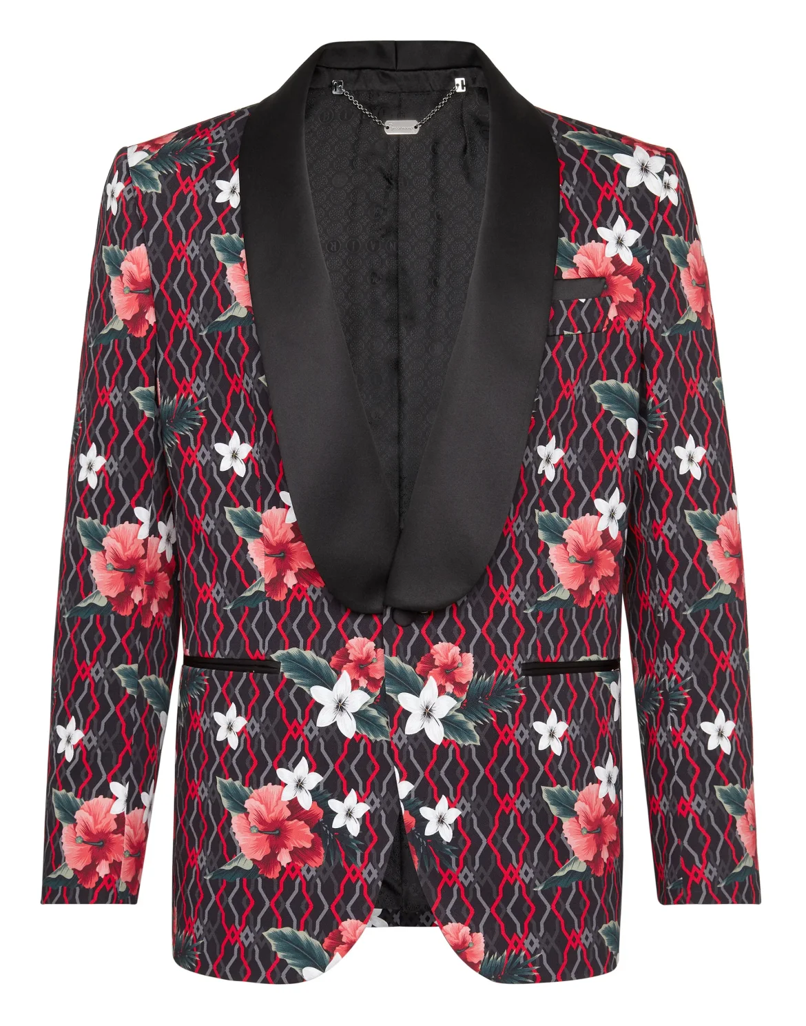 Blazer Super Slim Fit Flowers, цвет: Черный