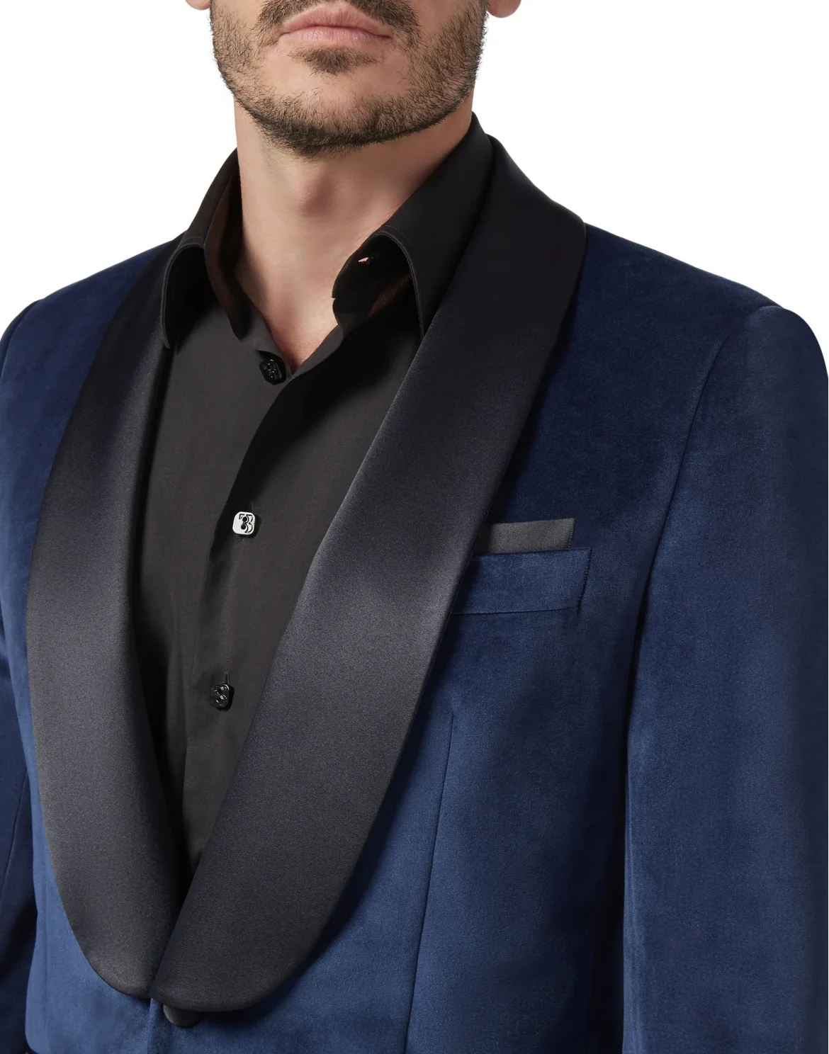 Blazer Slim Fit Elegant, цвет: Синий