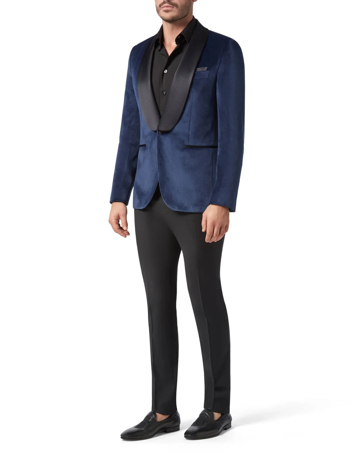 Blazer Slim Fit Elegant, цвет: Синий
