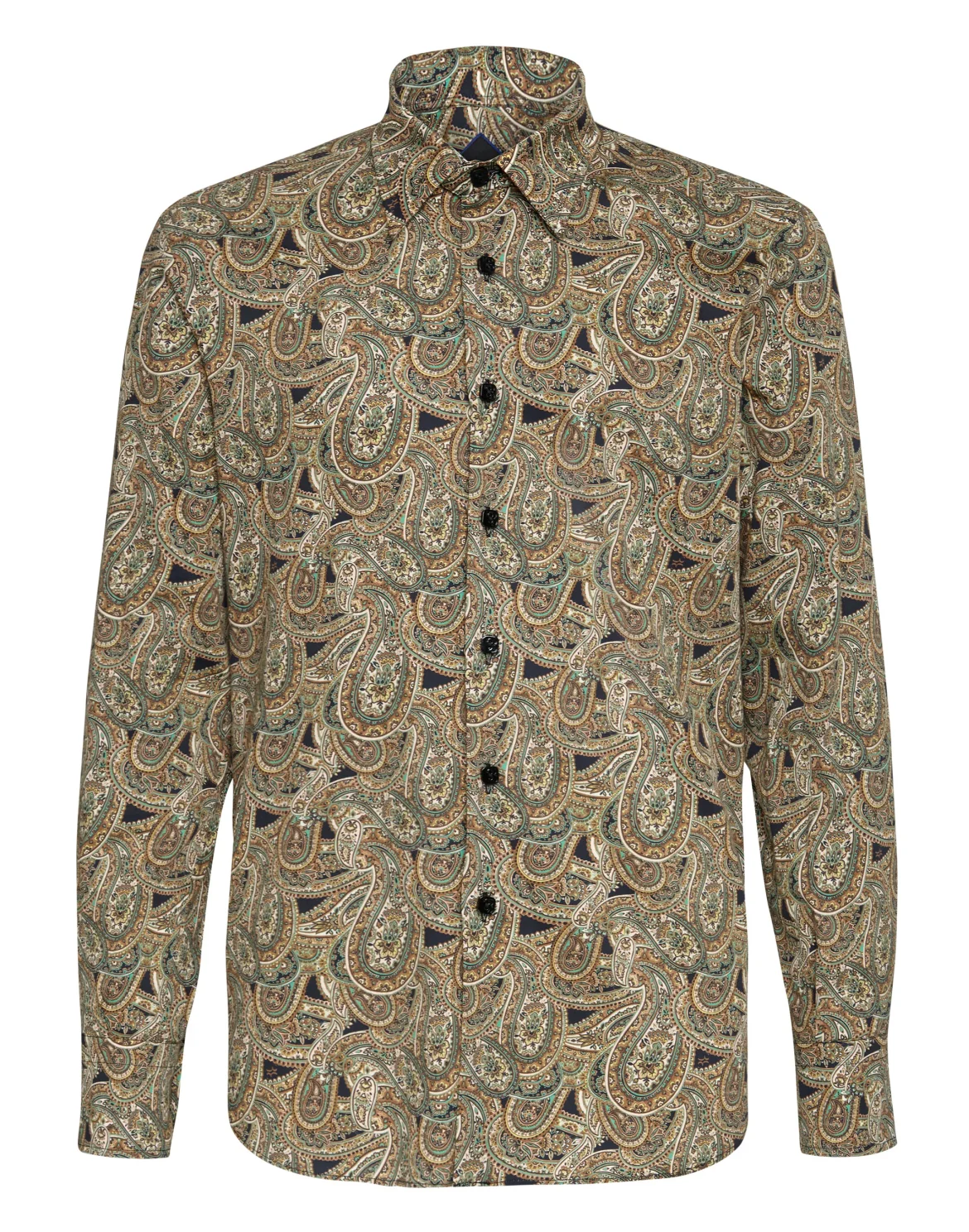 Shirt Gold Cut LS/Milano Paisley, цвет: Черный