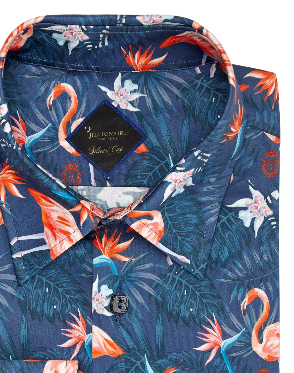 Shirt Silver Cut LS/Milano Palms, цвет: Синий