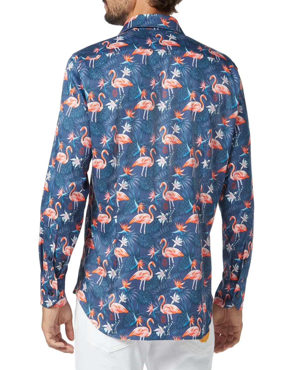Shirt Silver Cut LS/Milano Palms, цвет: Синий