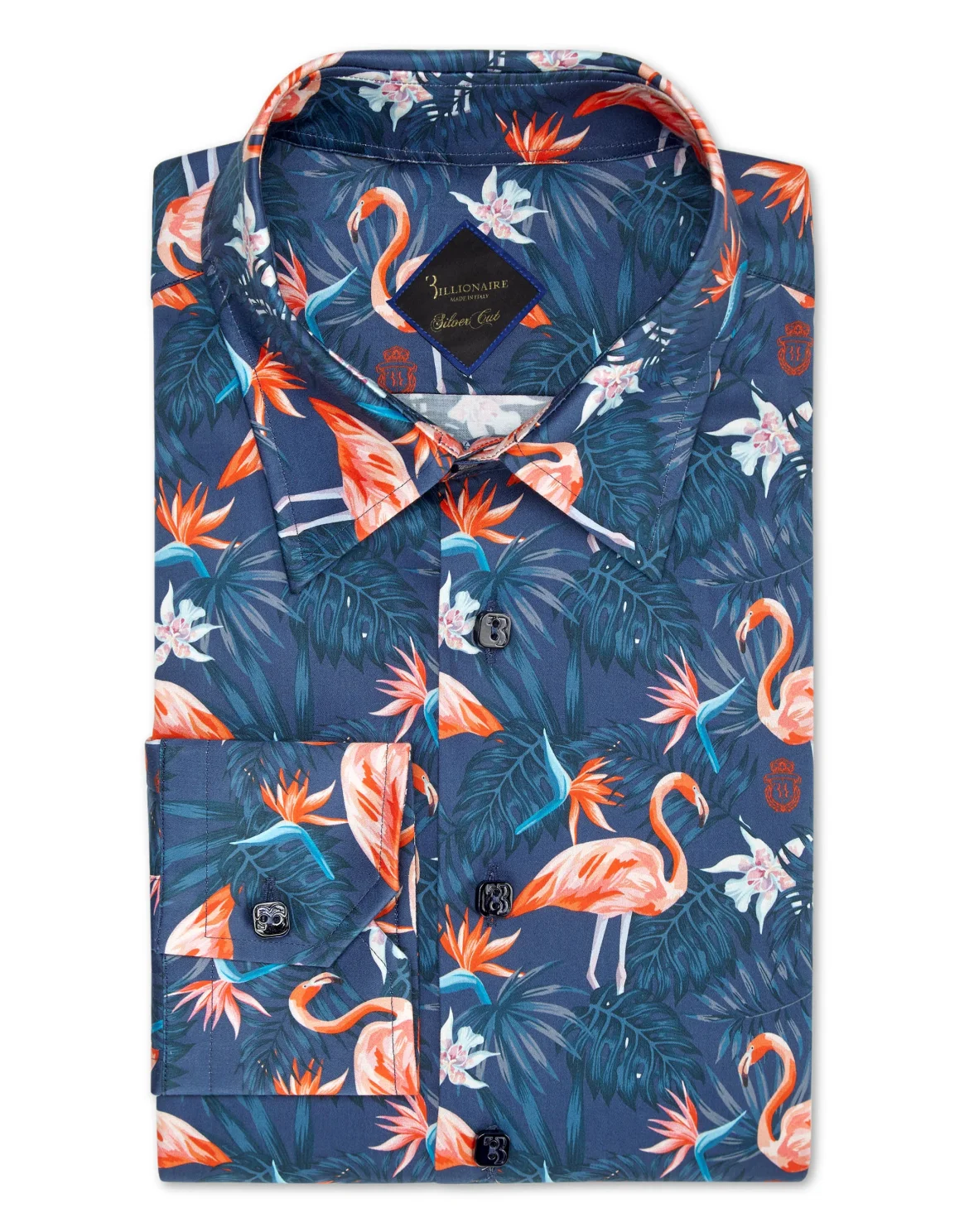 Shirt Silver Cut LS/Milano Palms, цвет: Синий