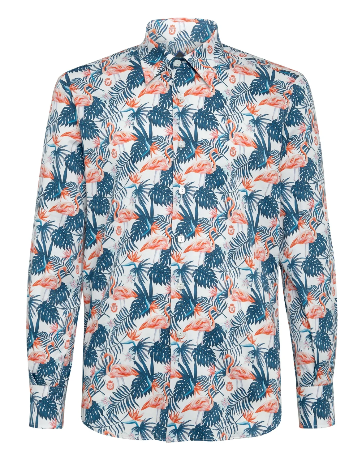 Shirt Gold Cut LS/Milano Palms, цвет: Белый