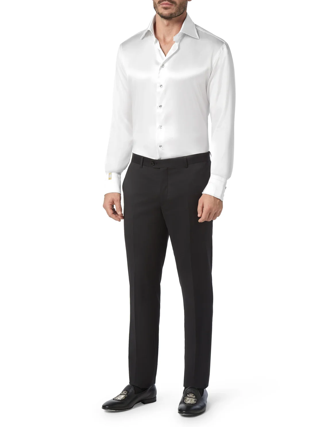 Shirt Gold Cut LS/Flavio Elegant, цвет: Белый