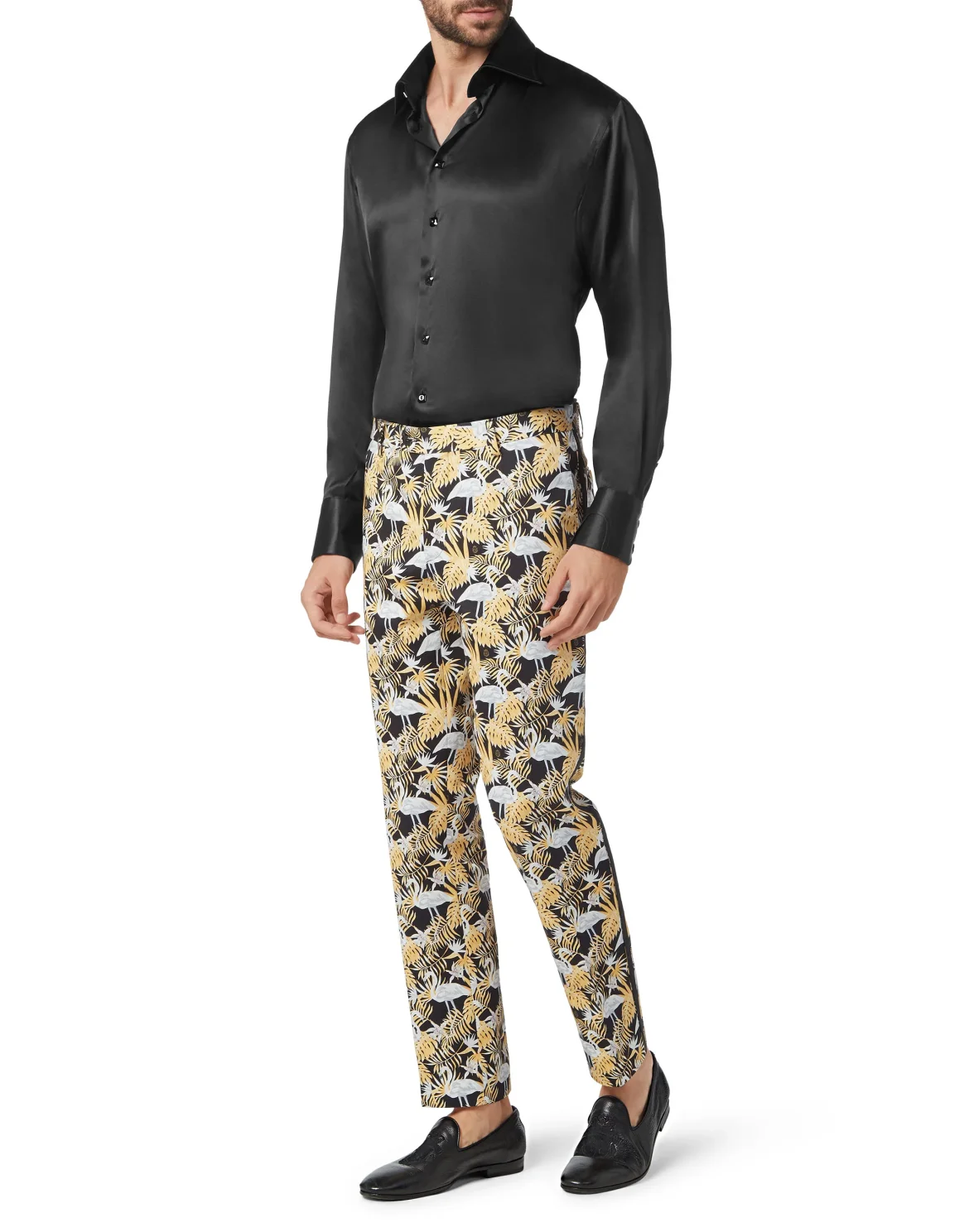 Shirt Gold Cut LS/Flavio Elegant, цвет: Черный