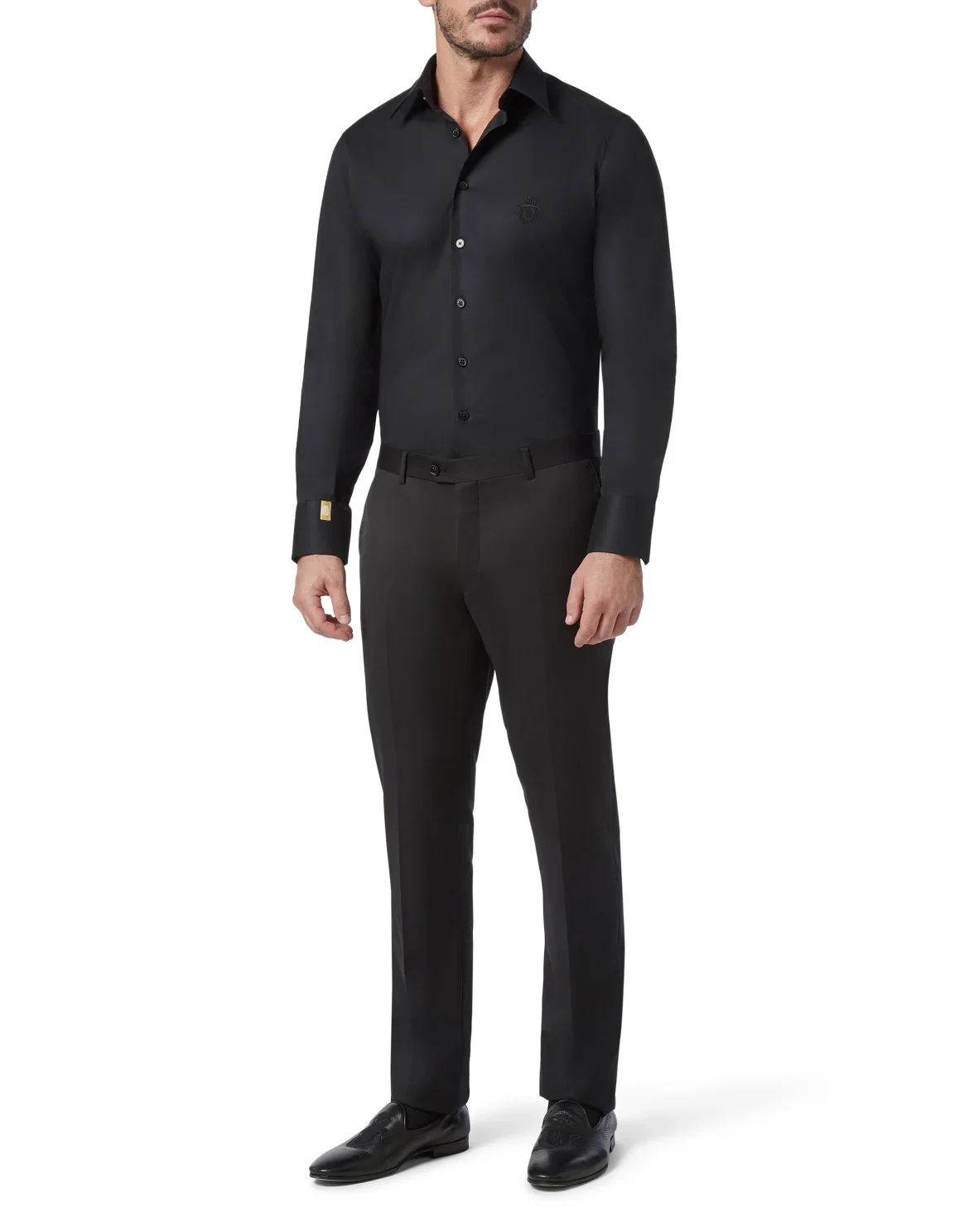 Shirt Silver Cut LS/Milano Crest, цвет: Черный