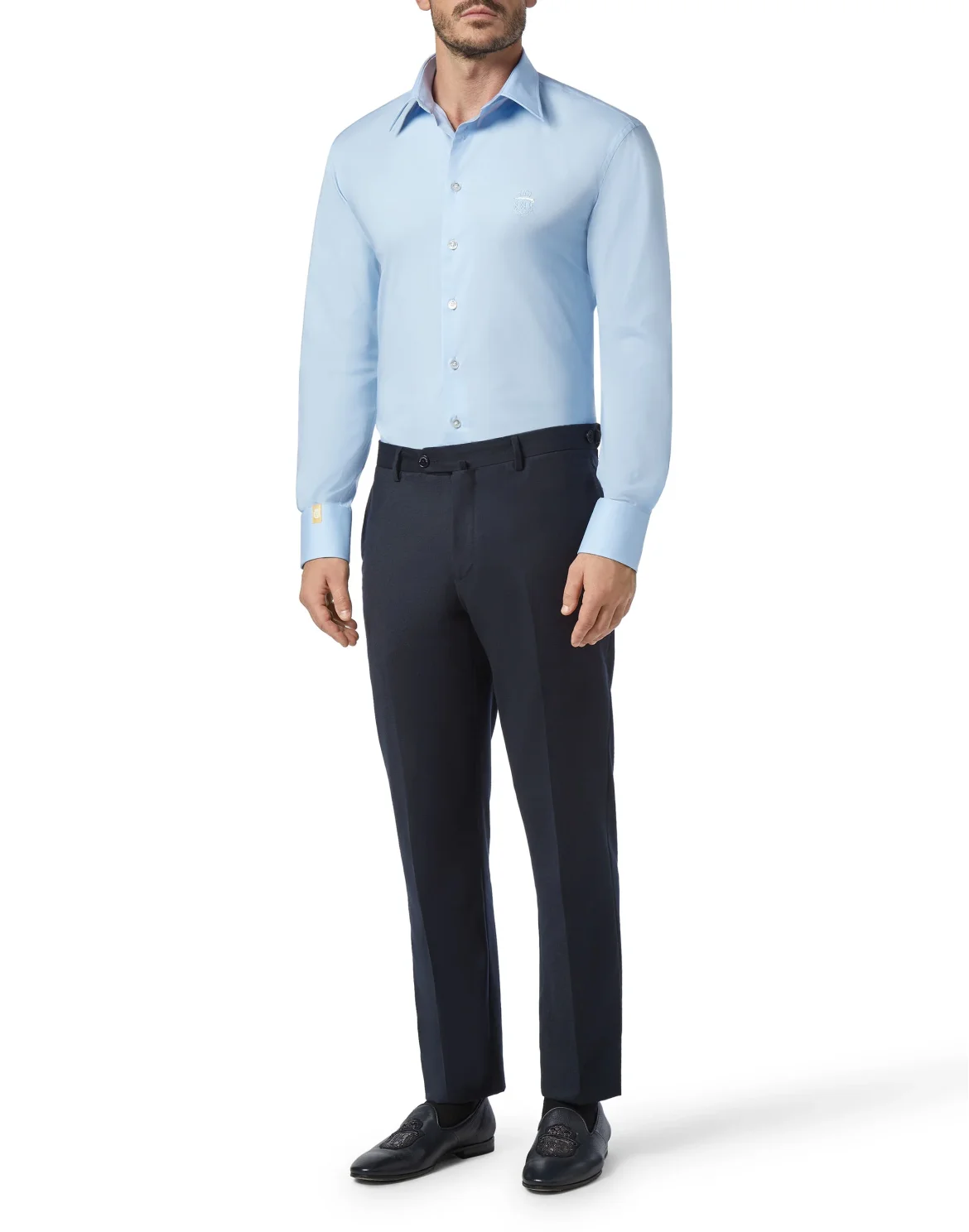 Shirt Silver Cut LS/Milano Crest, цвет: Синий