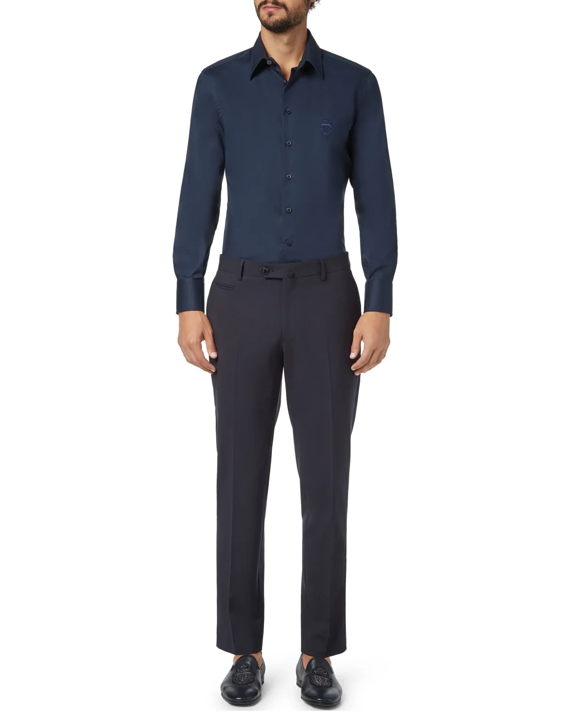 Shirt Silver Cut LS/Milano Crest, цвет: Синий