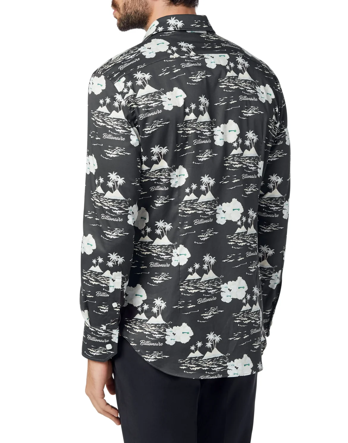Shirt Silver Cut LS/Milano Palms, цвет: Черный