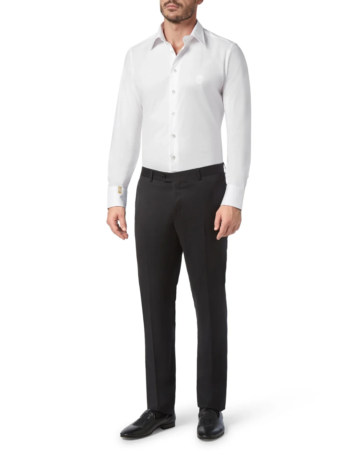 Shirt Gold Cut LS/Milano Crest, цвет: Белый