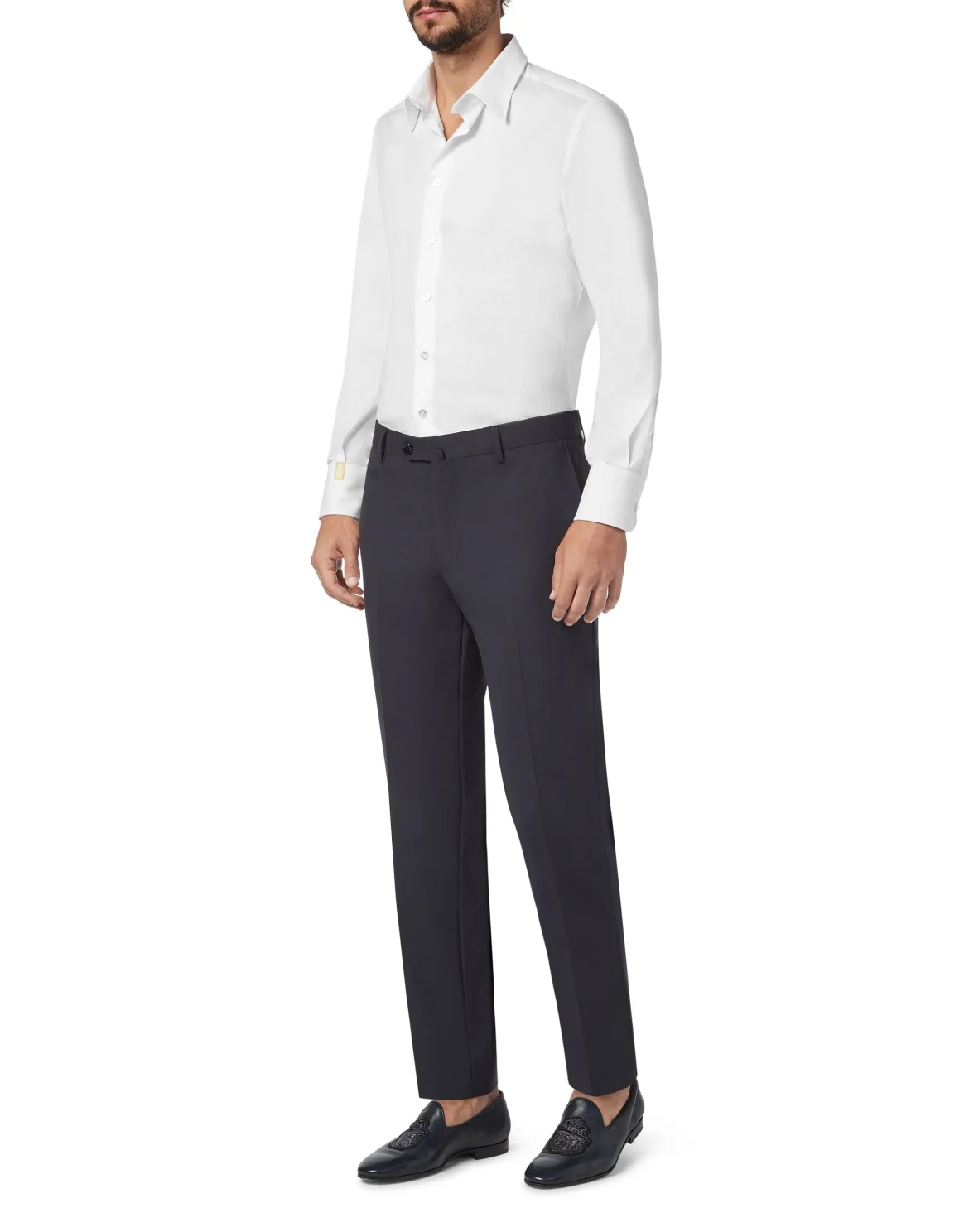 Long Trousers Regular Fit Elegant, цвет: Синий