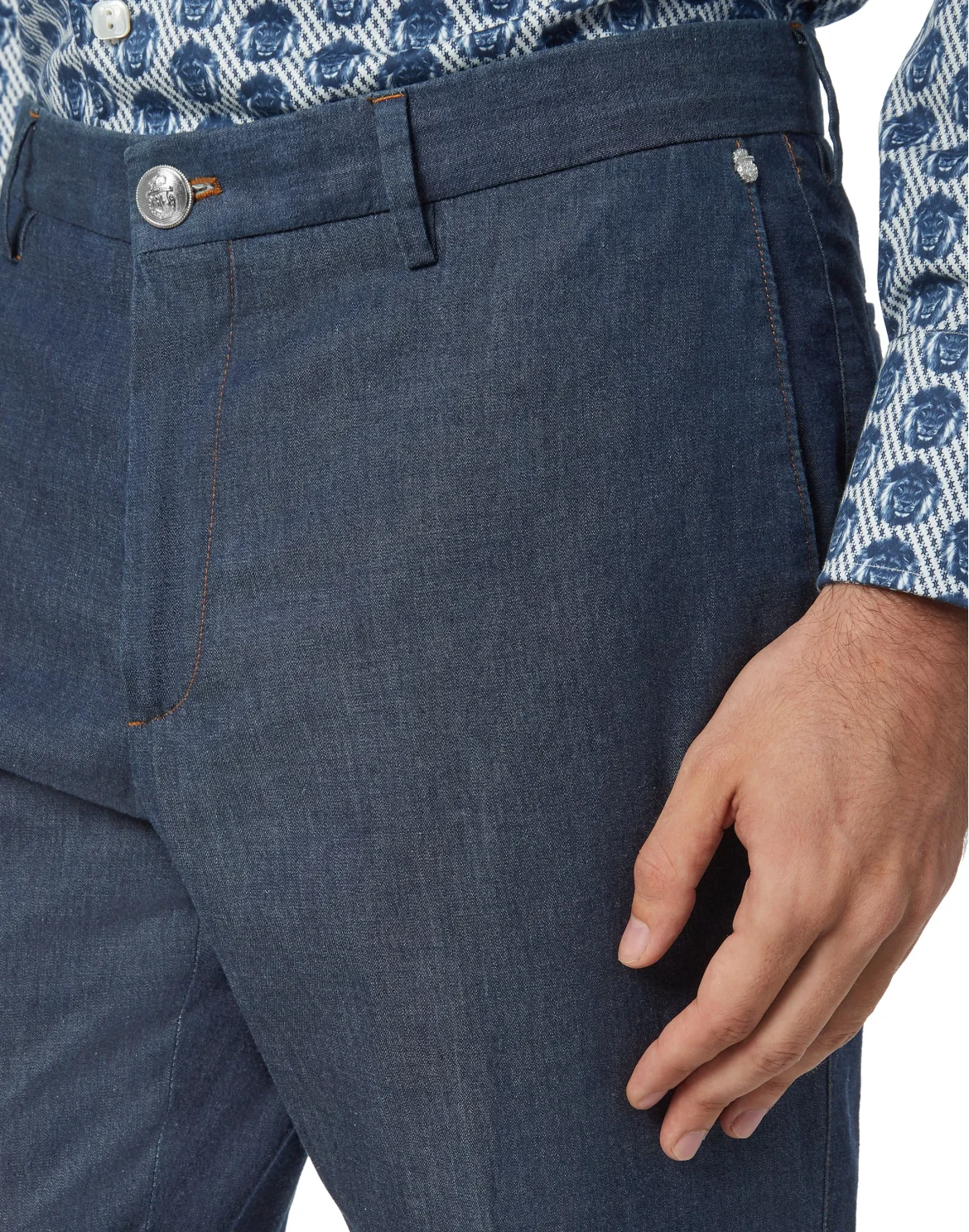 Long Trousers Regular Fit Crest, цвет: Синий