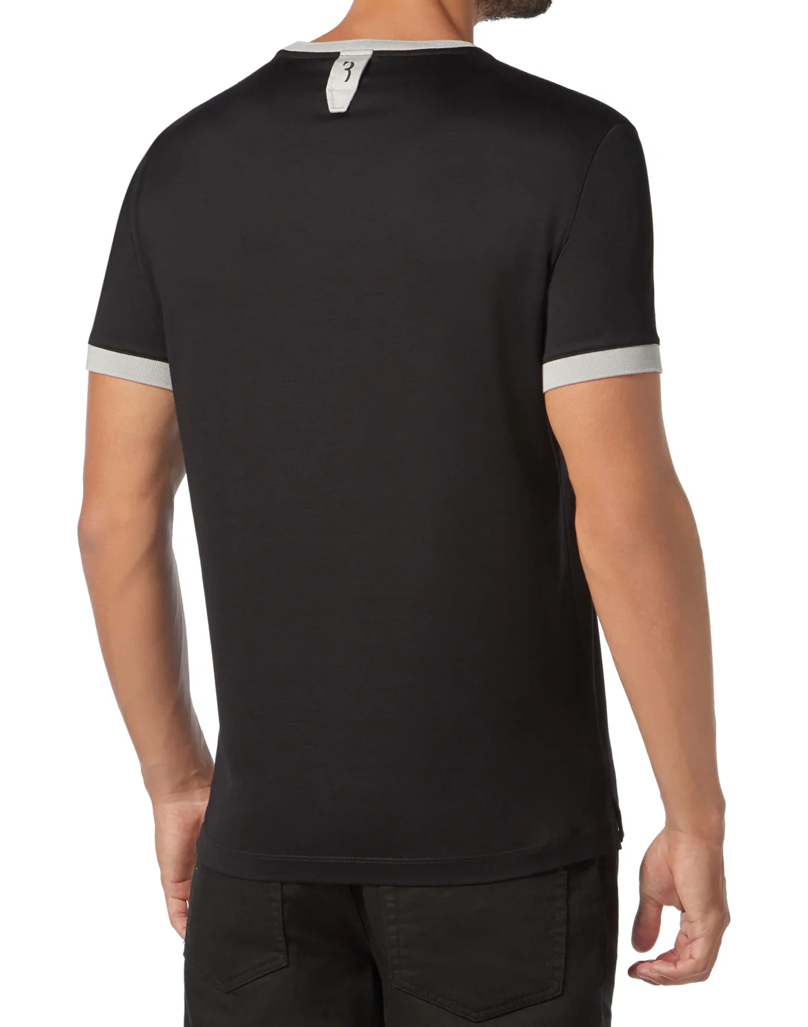 T-shirt Round Neck SS Baroque, цвет: Черный
