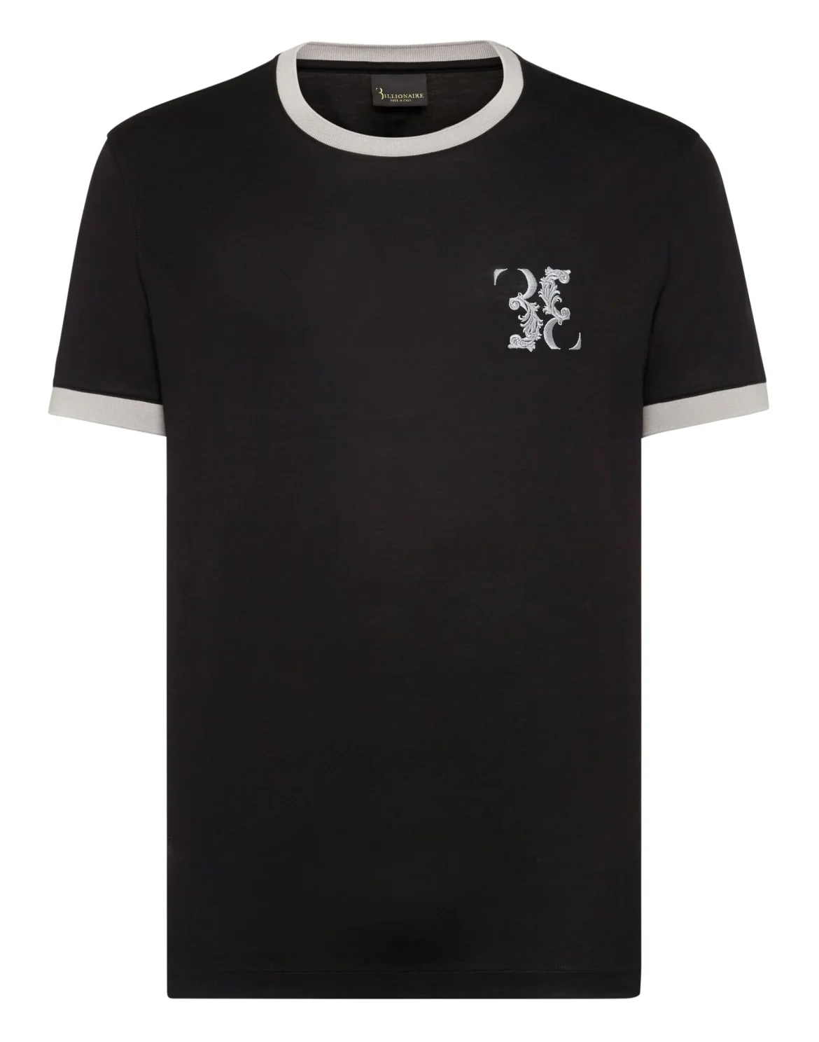T-shirt Round Neck SS Baroque, цвет: Черный