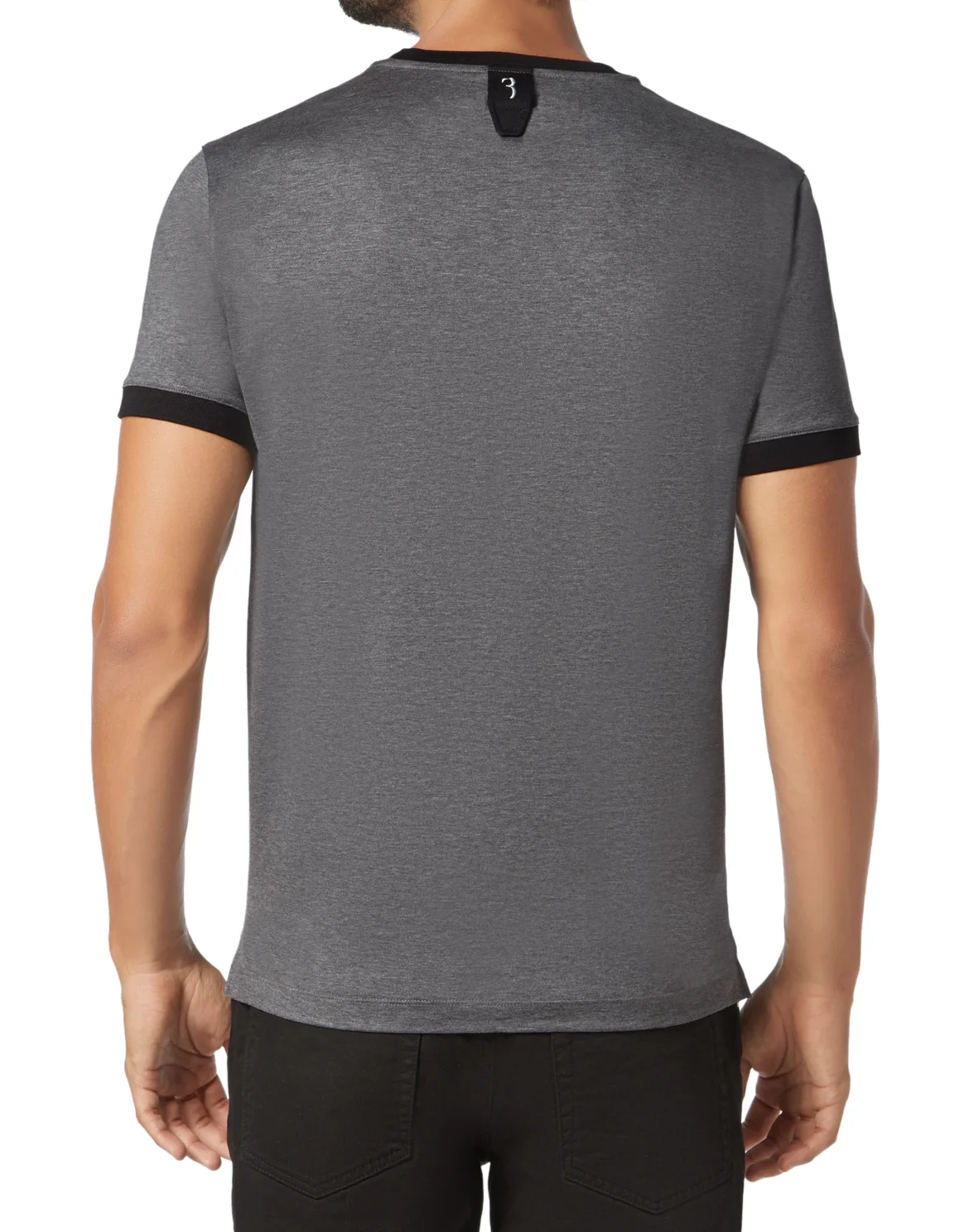 T-shirt Round Neck SS Baroque, цвет: Серый