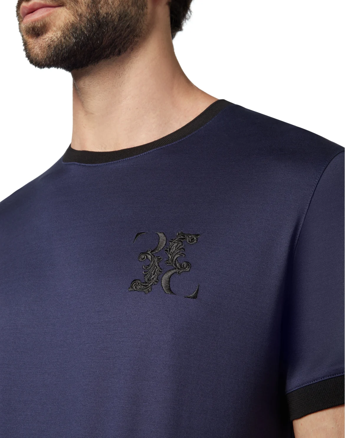 T-shirt Round Neck SS Baroque, цвет: Синий