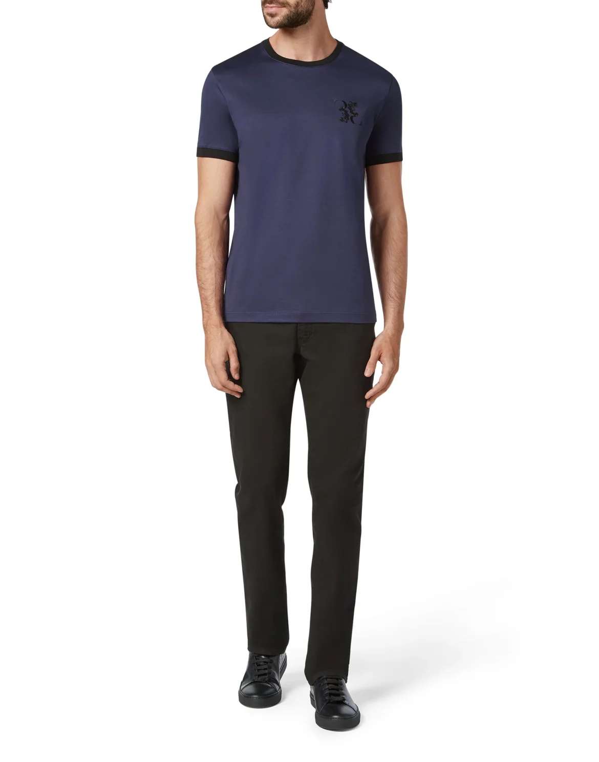 T-shirt Round Neck SS Baroque, цвет: Синий