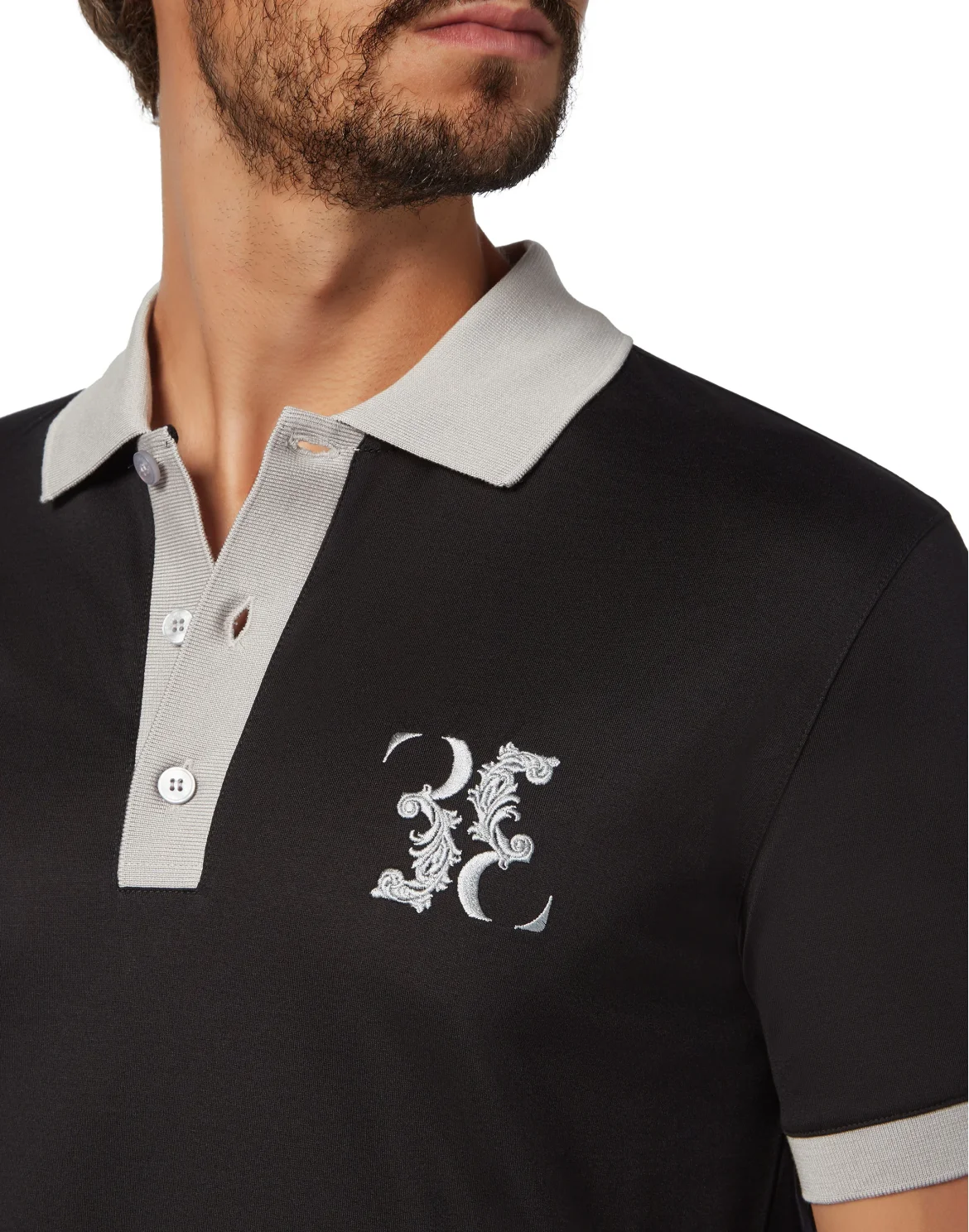 Polo shirt SS Baroque, цвет: Черный