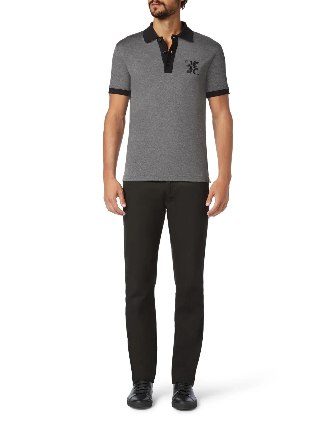 Polo shirt SS Baroque, цвет: Серый
