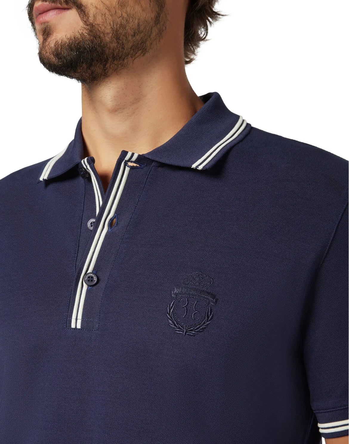 Polo shirt SS Crest, цвет: Синий