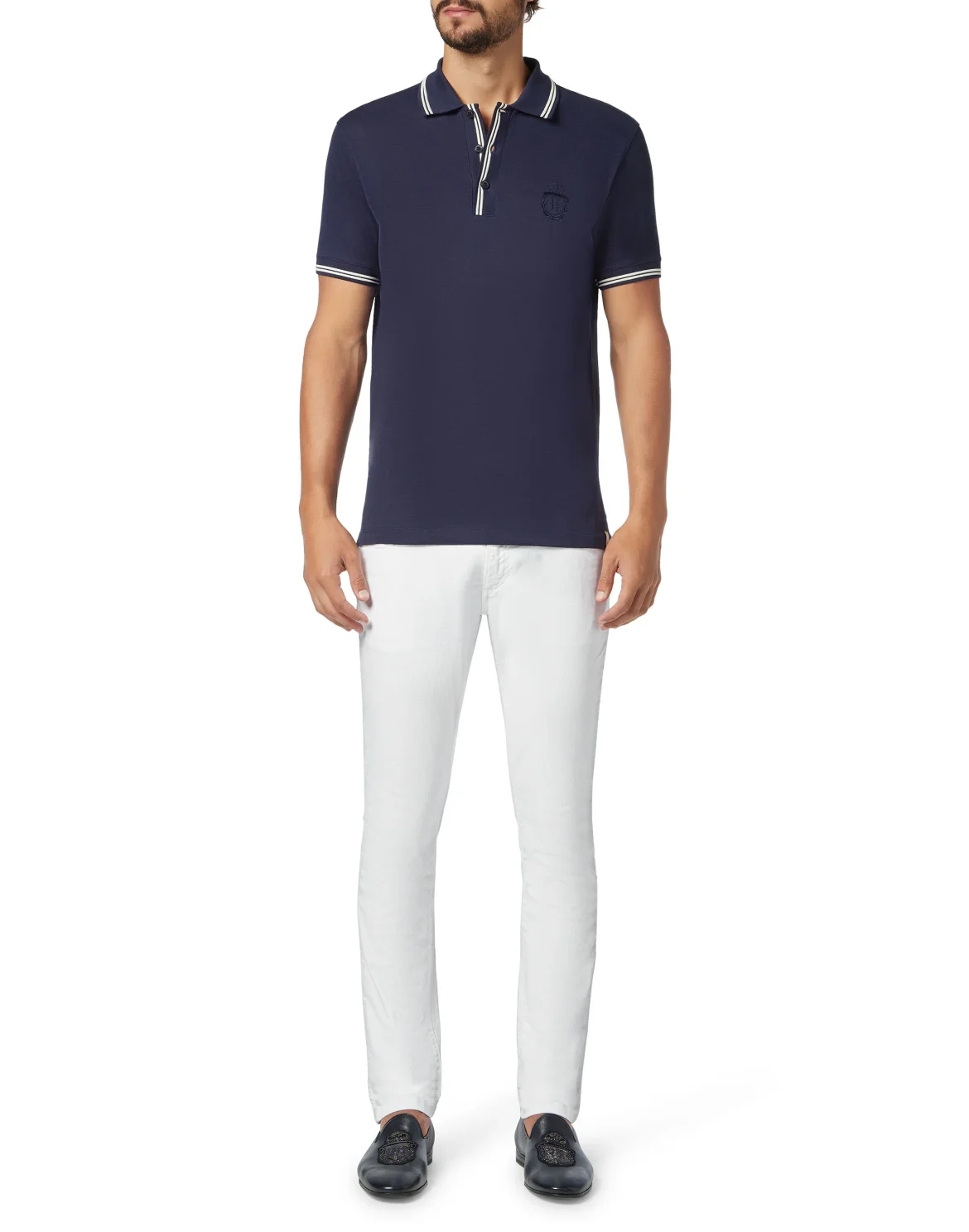 Polo shirt SS Crest, цвет: Синий