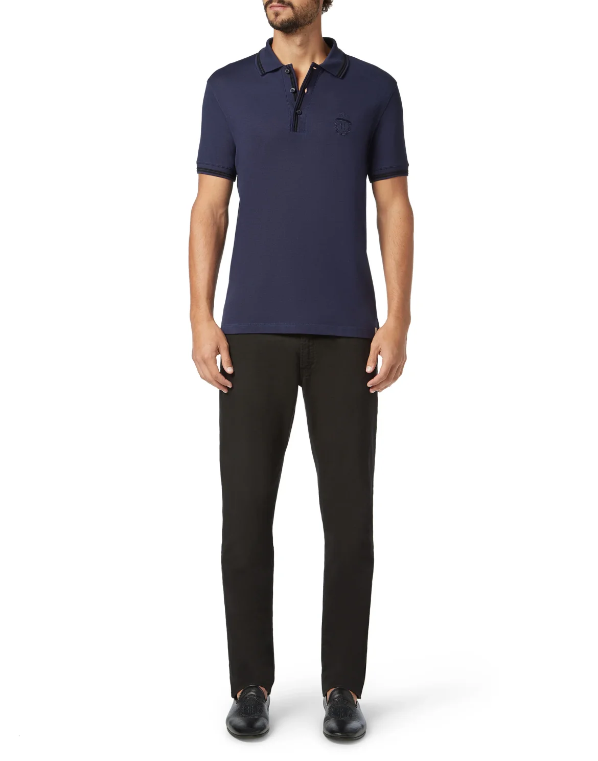 Polo shirt SS Crest, цвет: Синий