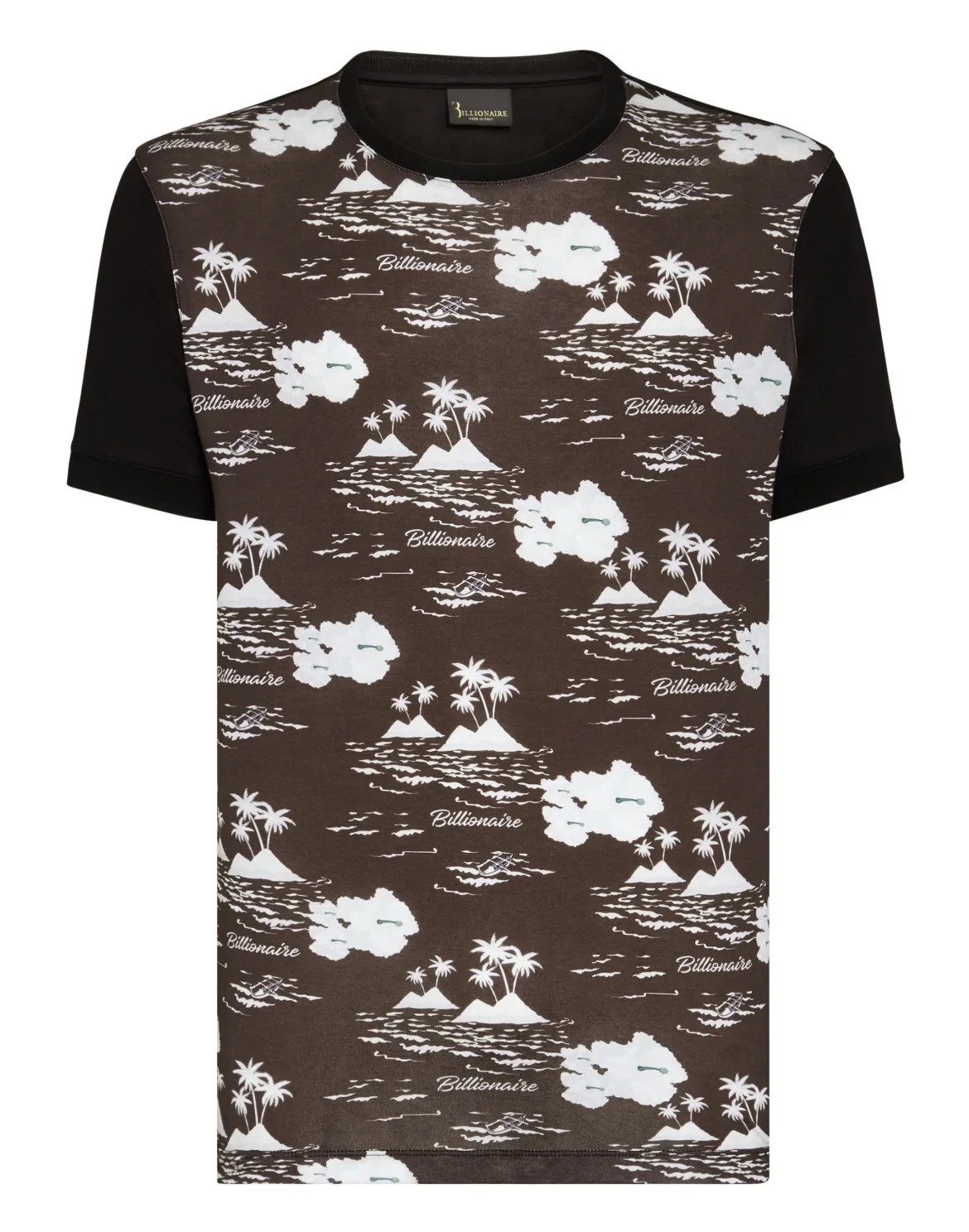 T-shirt Round Neck SS Palms, цвет: Черный