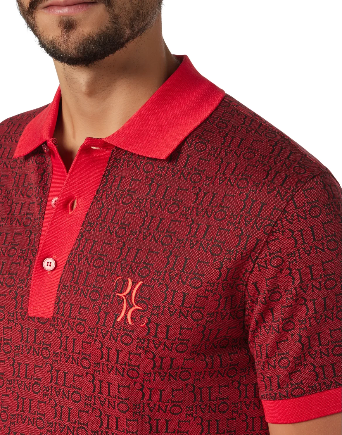 Polo shirt SS Double B, цвет: Красный