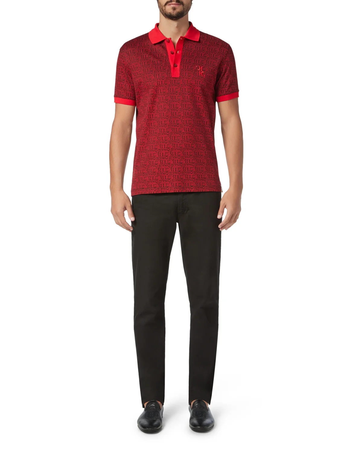 Polo shirt SS Double B, цвет: Красный
