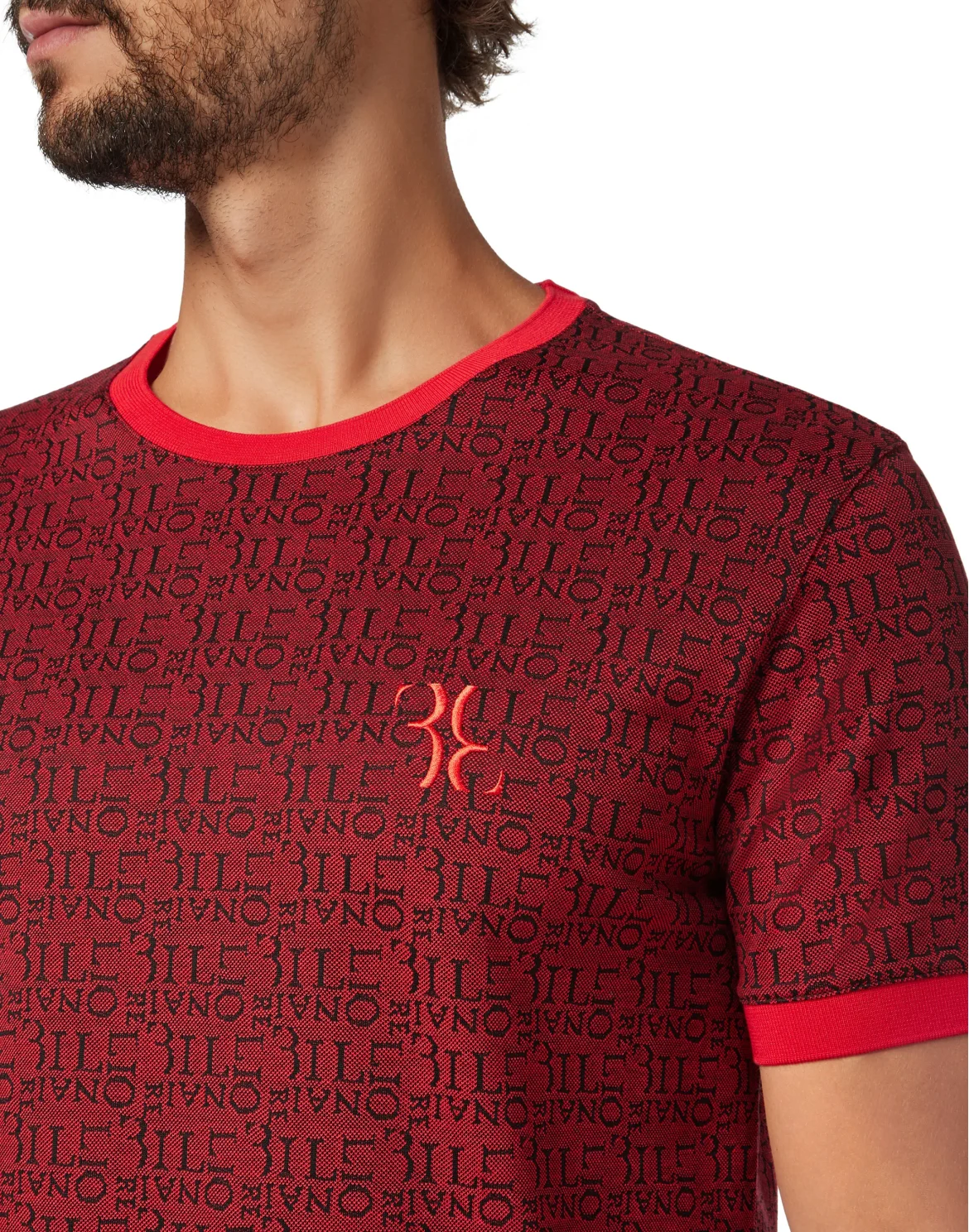 T-shirt Round Neck SS Double B, цвет: Красный