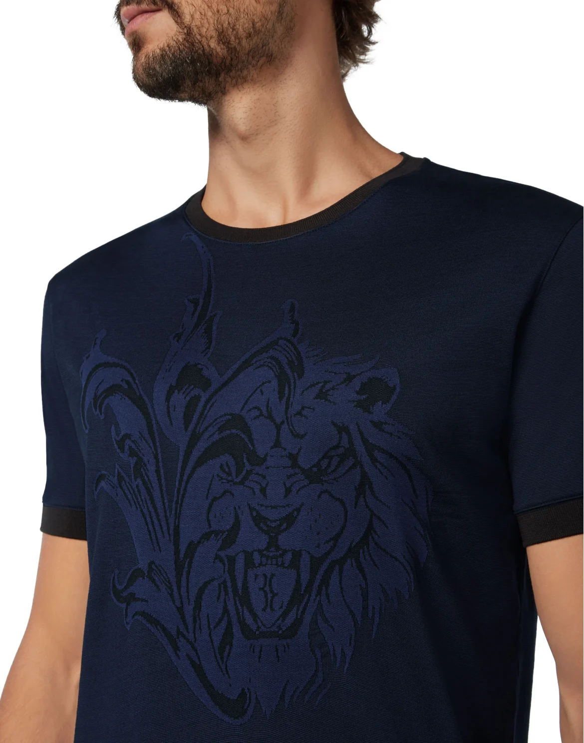T-shirt Round Neck SS Lion, цвет: Черный