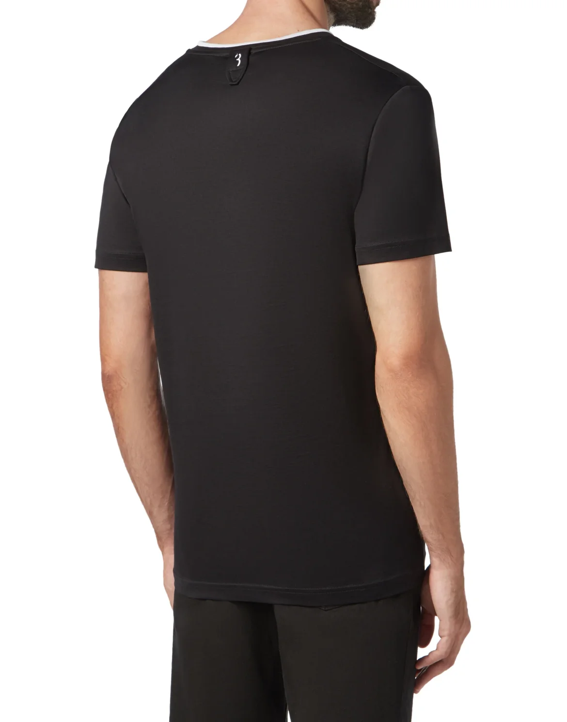 T-shirt V-Neck SS Crest, цвет: Черный