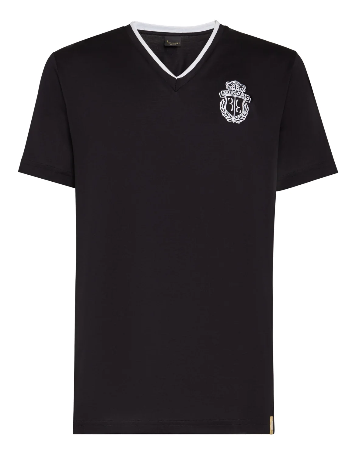 T-shirt V-Neck SS Crest, цвет: Черный