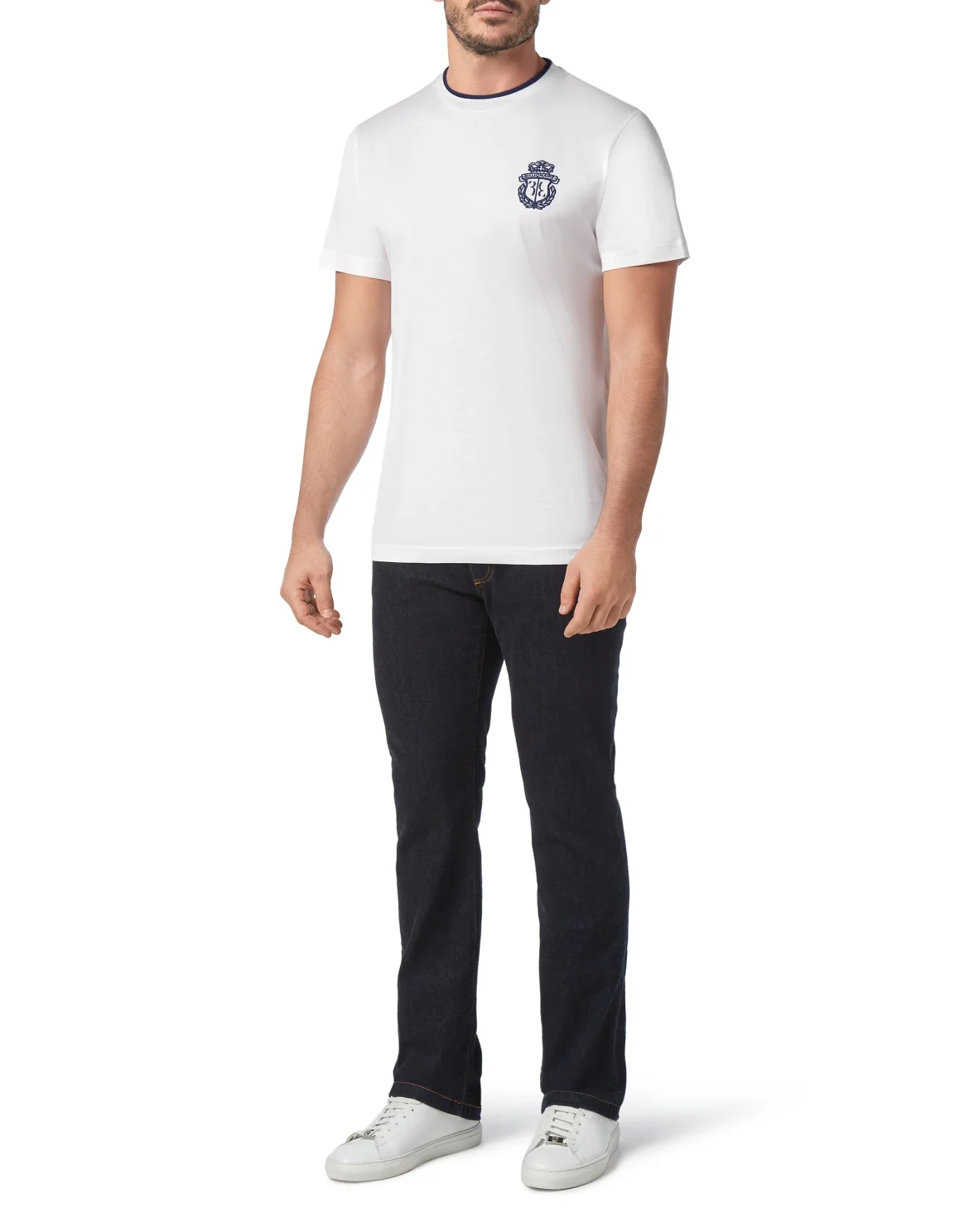 T-shirt Round Neck SS Crest, цвет: Белый