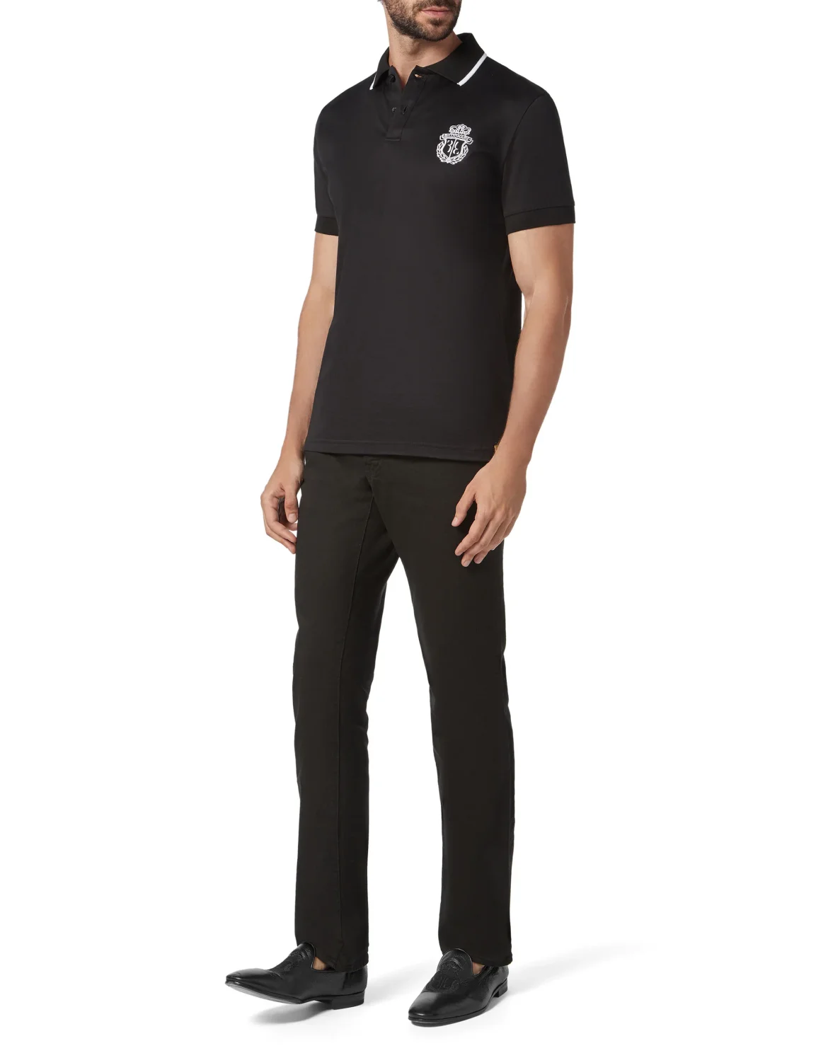 Polo shirt SS Crest, цвет: Черный