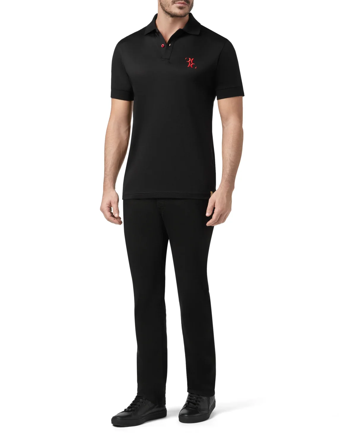 Polo shirt SS Double B, цвет: Черный