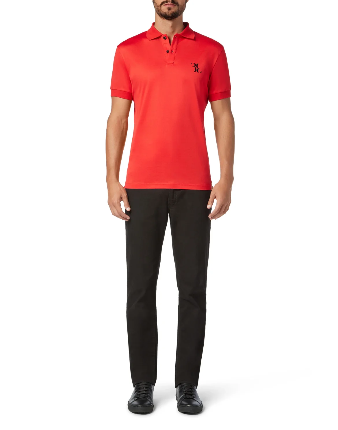 Polo shirt SS Double B, цвет: Красный