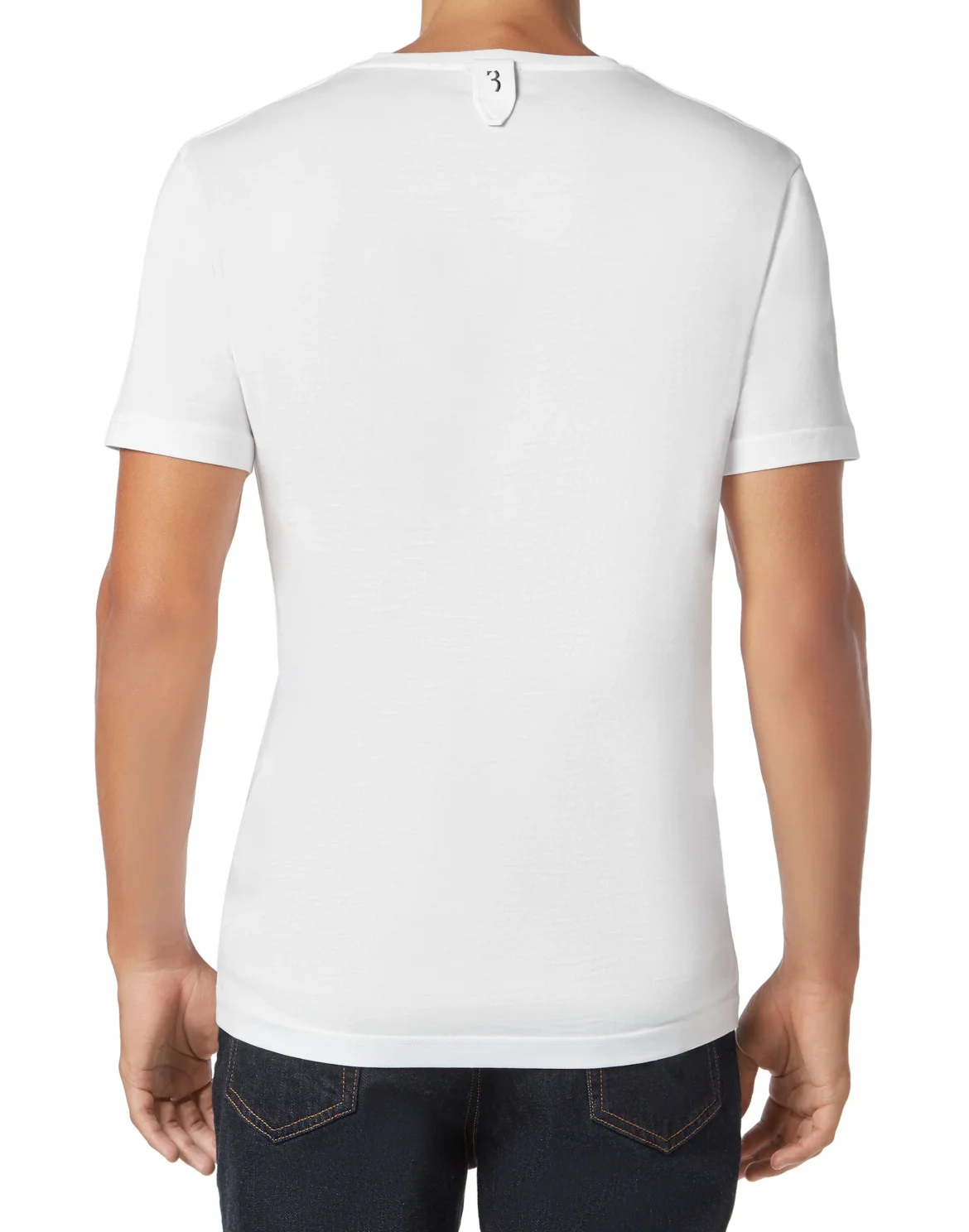 T-shirt V-Neck SS Double B, цвет: Белый