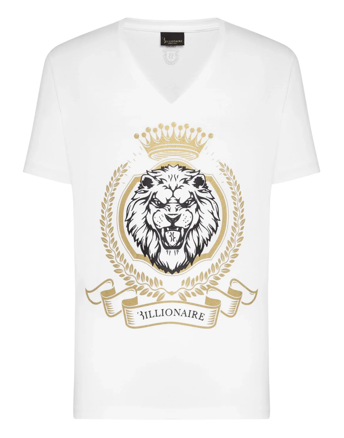 T-shirt V-Neck SS Lion, цвет: Белый