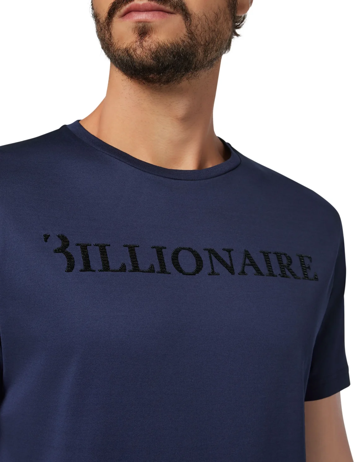T-shirt Round Neck SS Logos, цвет: Синий