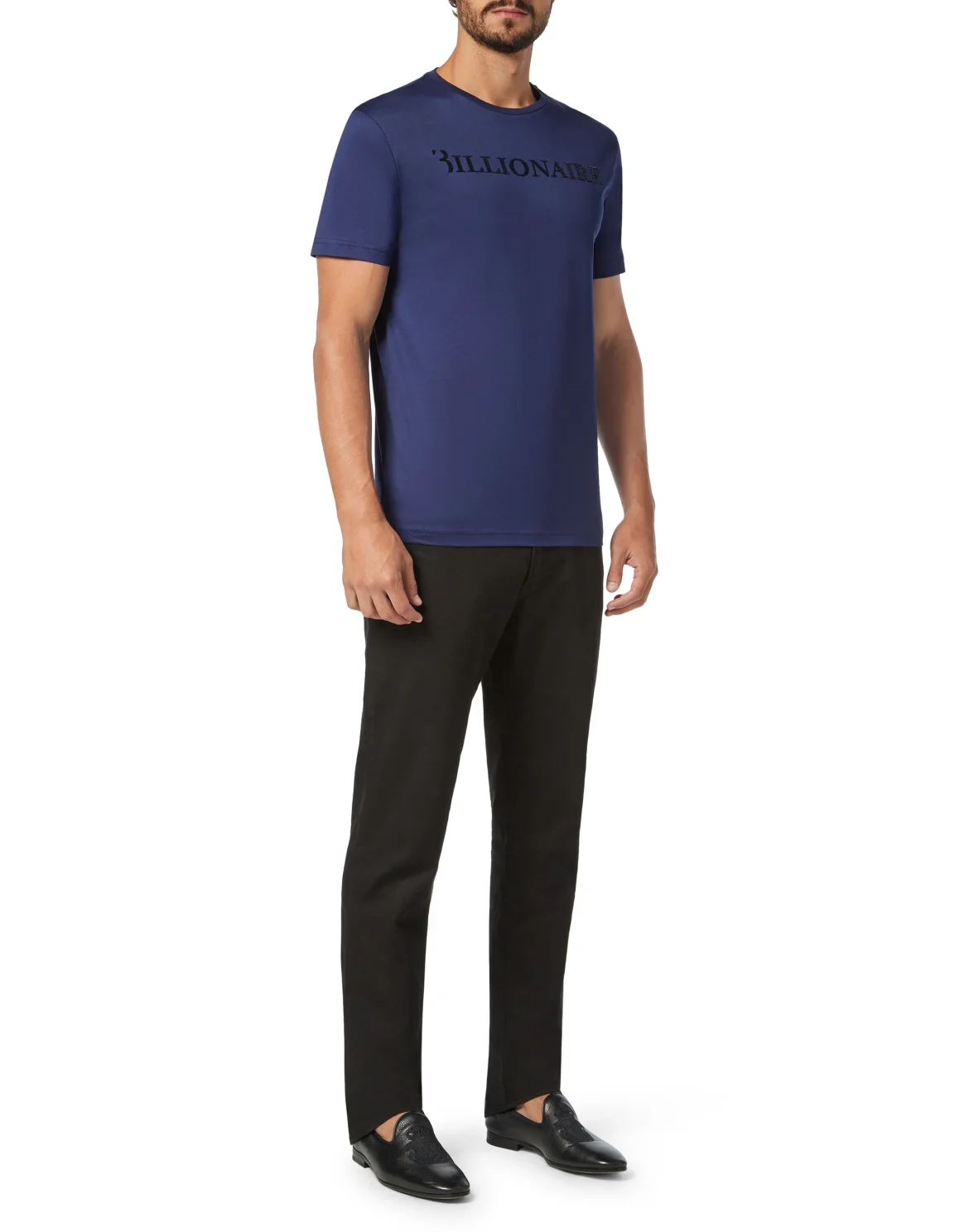 T-shirt Round Neck SS Logos, цвет: Синий